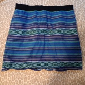 Blue and Green Striped American Eagle Skirt For Sale!